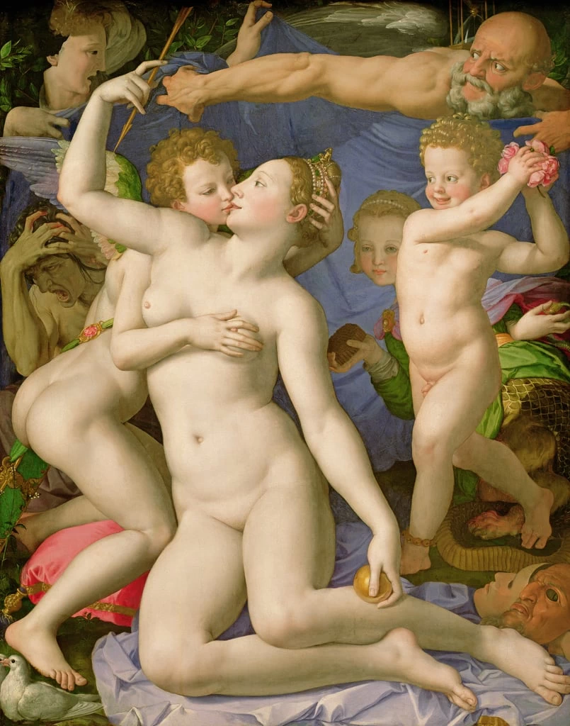  179-Agnolo Bronzino-Allegoria con Venere e Cupido-National Gallery, London